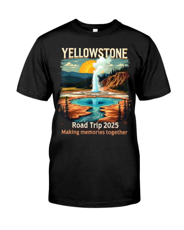 Yellowstone Family Road Trip National Park Outdoor Classic T-Shirt