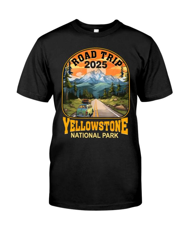 Yellowstone National Park Road Trip Hiking Camping Classic T-Shirt