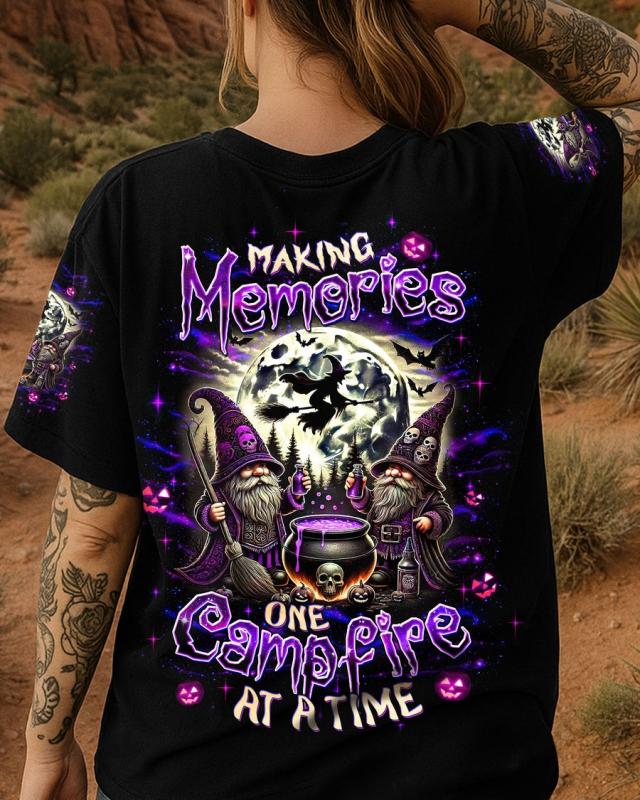 MAKING MEMORIES ONE CAMPFIRE AT A TIME GNOME HALLOWEEN ALL OVER PRINT Shirt
