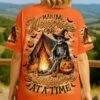 MAKING MEMORIES ONE CAMPFIRE AT A TIME HALLOWEEN ALL OVER PRINT T-shirts