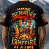 MAKING MEMORIES ONE CAMPFIRE AT A TIME TIKI AOP T-Shirt
