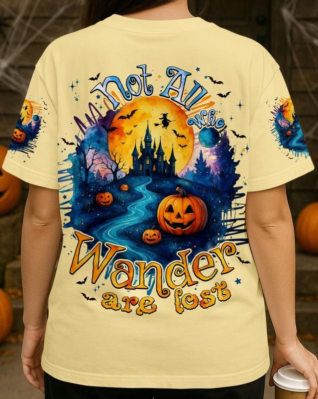 NOT ALL WHO WANDER ARE LOST HALLOWEEN ALL OVER PRINT T-Shirt
