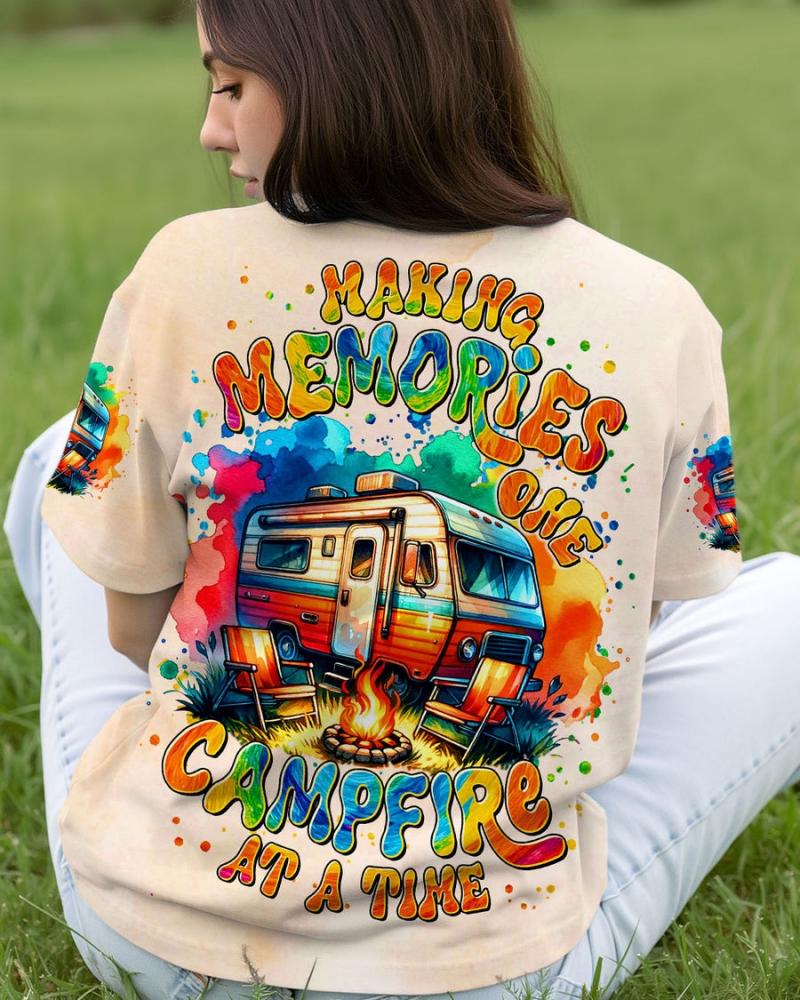 MAKING MEMORIES ONE CAMPFIRE AT A TIME ALL OVER PRINT Shirt